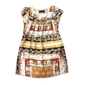 Un Deux Trois Patterned Dress Girls Size 10